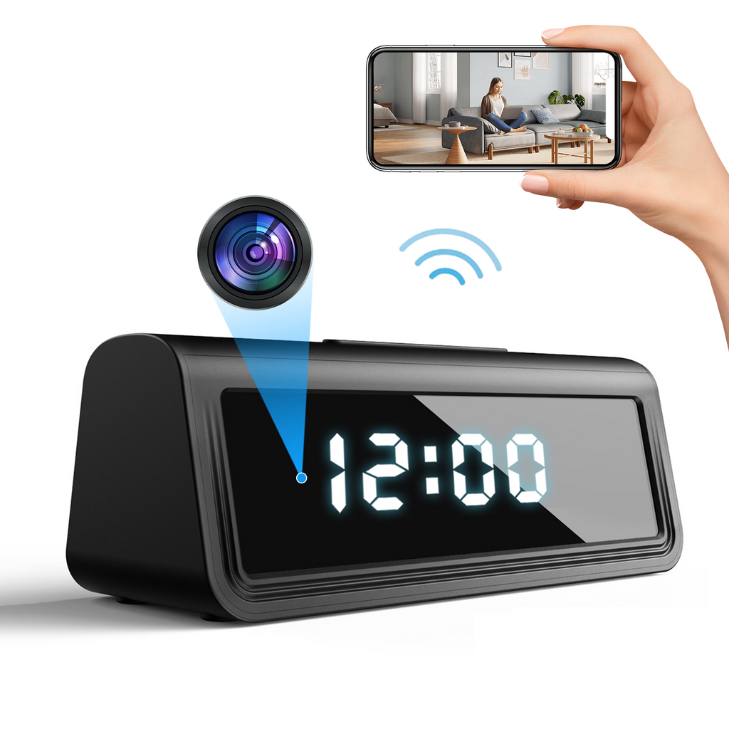 Hidden Camera Clock - 4K & 1080p Clock Secret Camera With IR CUT - Myhiddeneyes