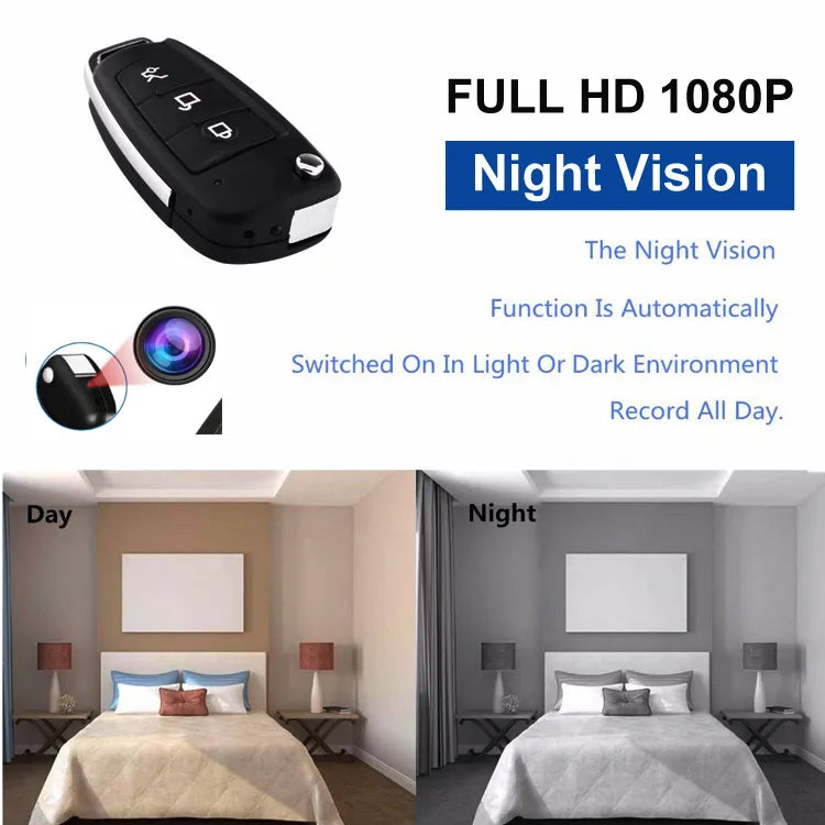Portable Car Keychain Spy Camera | Nanny Cam Hidden Camera - Myhiddeneyes
