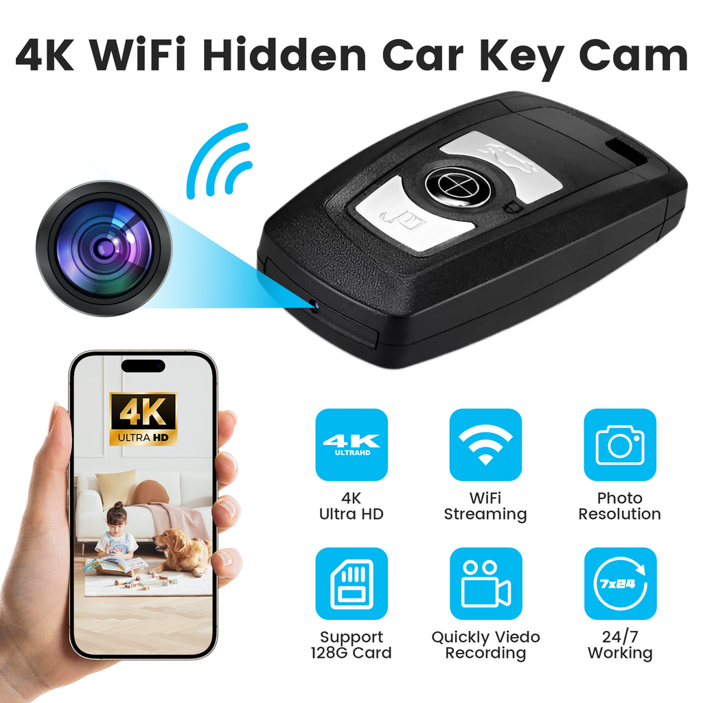 Remote Key Camera 4K Spy Camera - Lizvie