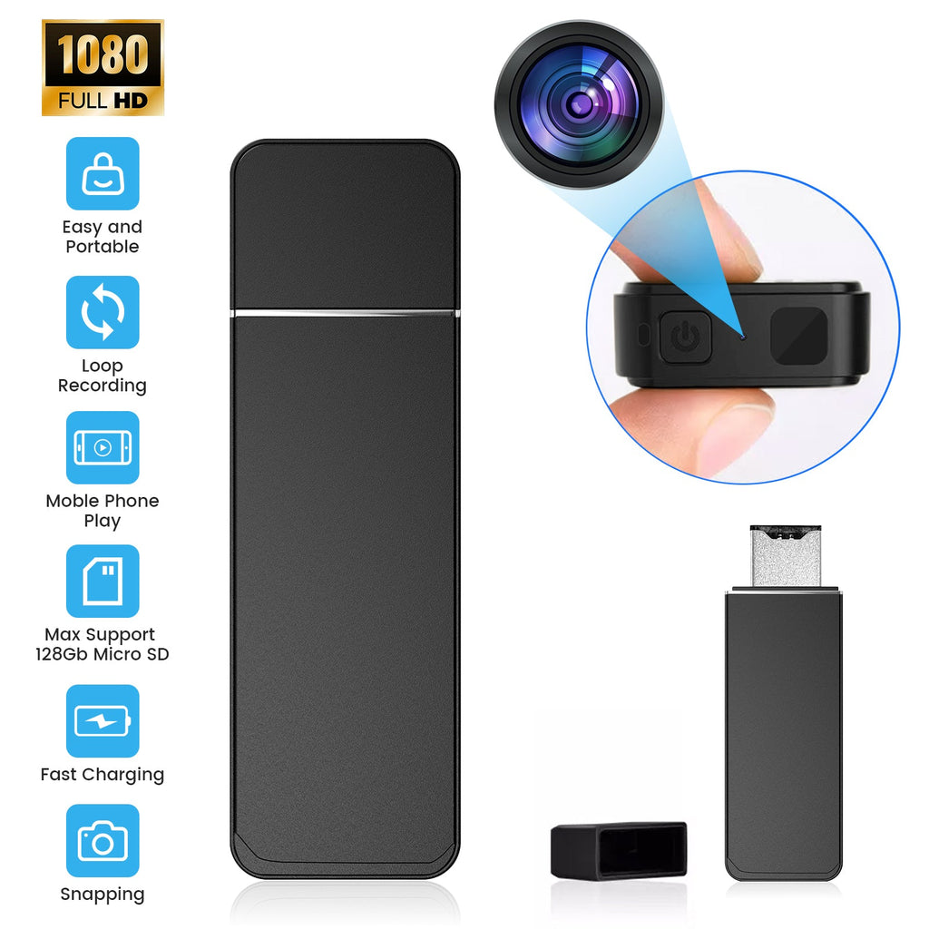 USB Flash Drive Camera with 64GB MicroSD Card - Myhiddeneyes