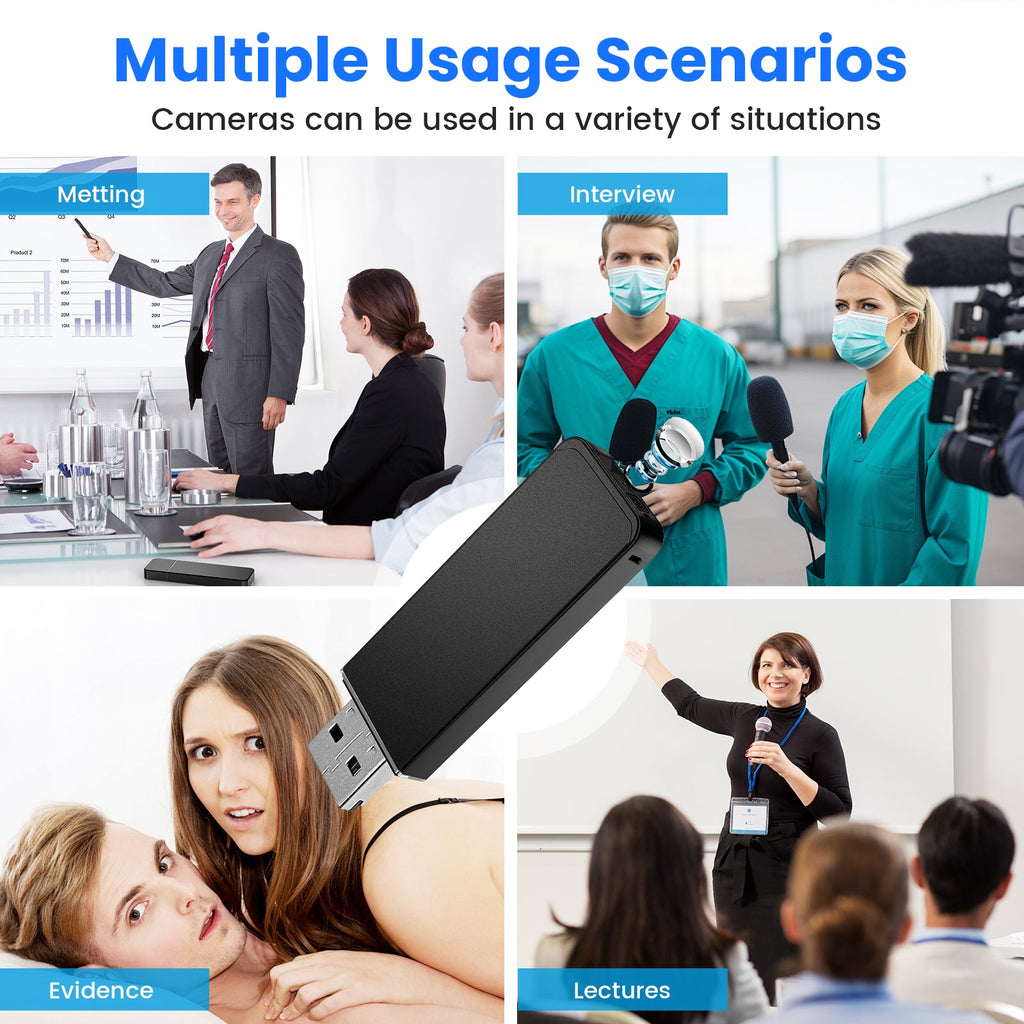 USB Flash Drive Camera with 64GB MicroSD Card - Myhiddeneyes