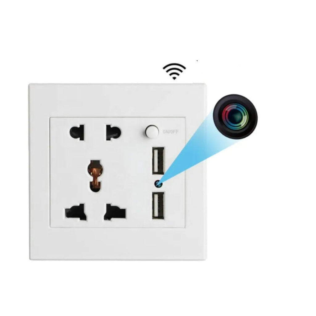 HD 1080P Wall Plug Socket Camera Wifi Home Security Surveillance Video Audio Recording - Myhiddeneyes