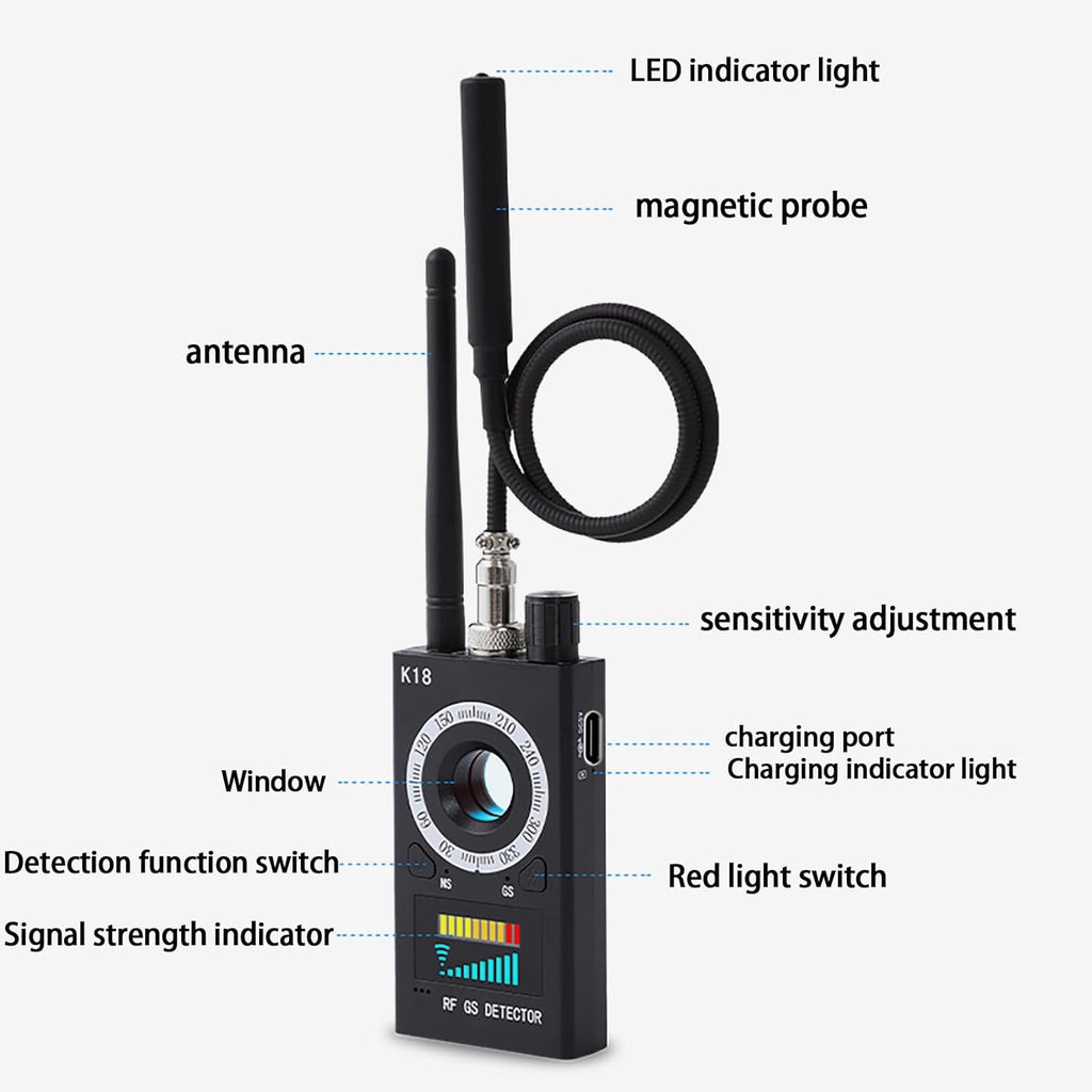 Privacy Protect Detector Signal Scanner Device Detector For GPS Tracker Hearing Device - Myhiddeneyes