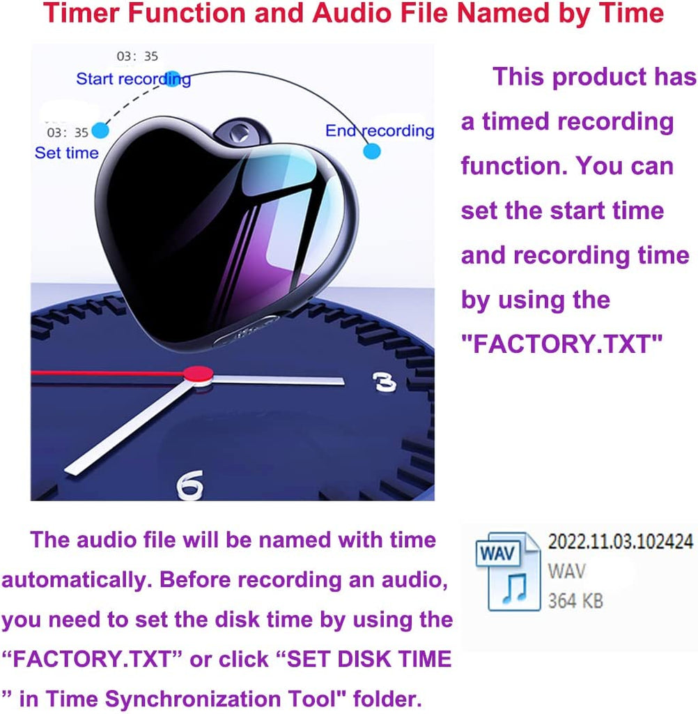 Mini Necklace Voice Recorder Digital Audio Activated Recorder - Myhiddeneyes