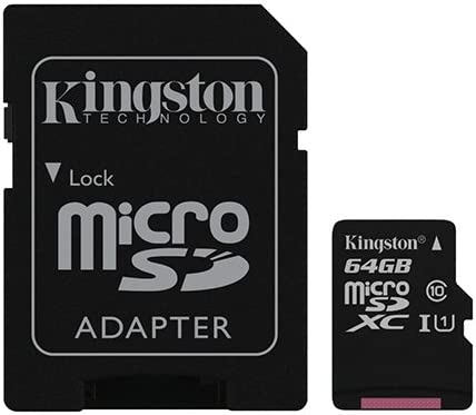64 GB Micro SD Card & Adapter - Myhiddeneyes