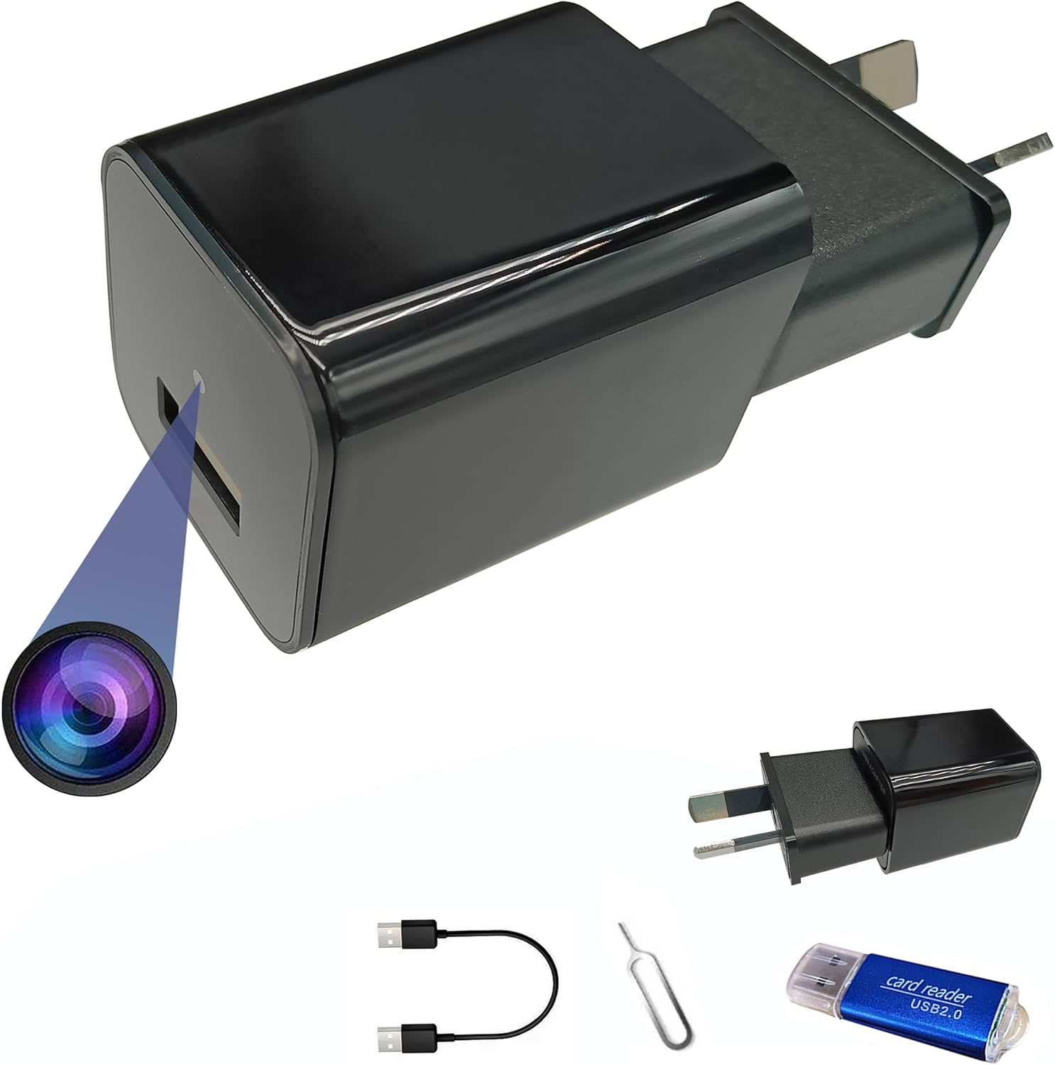 Mini Telecamera WiFi, Telecamera Wireless Magnetica per Visione Notturna HD 1080P con