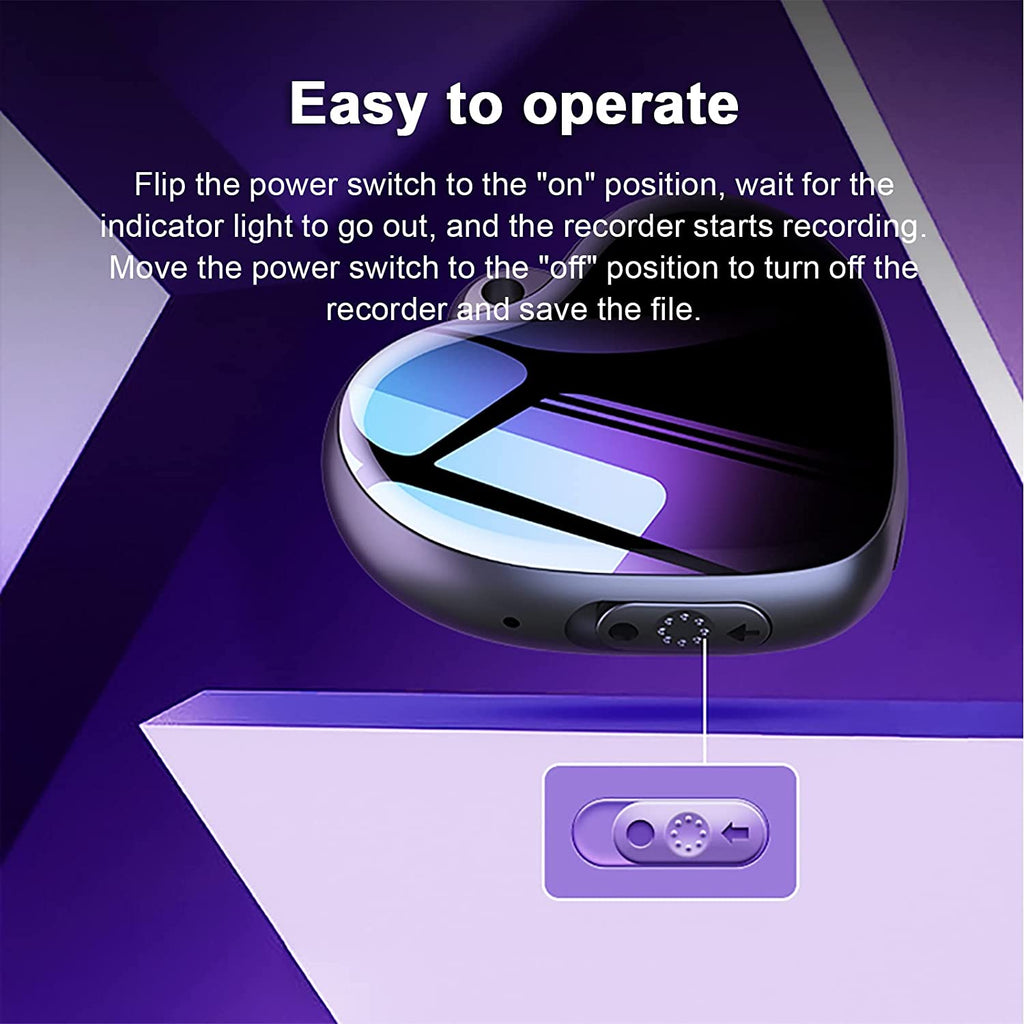 Mini Necklace Voice Recorder Digital Audio Activated Recorder - Myhiddeneyes
