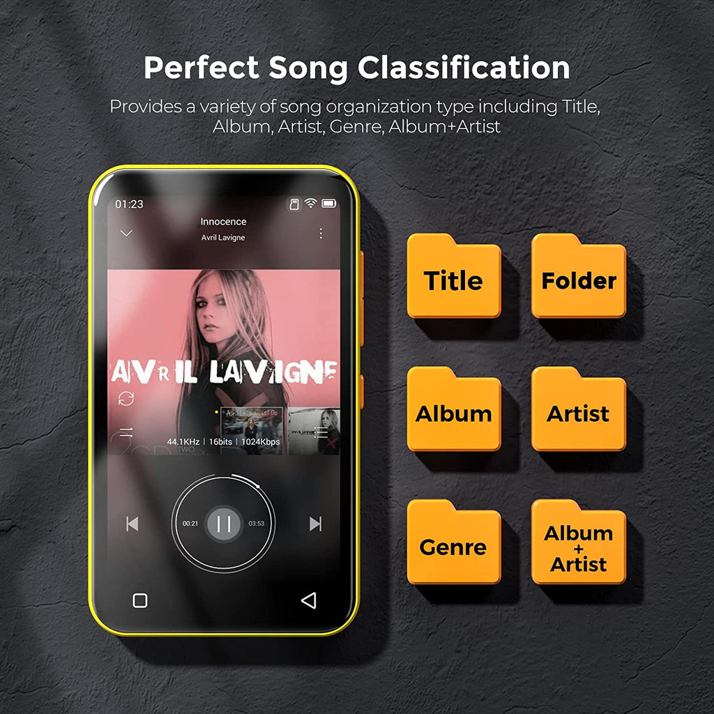 Voice Recorder Portable HiFi Sound Mp3 Music Player with Bluetooth - Myhiddeneyes