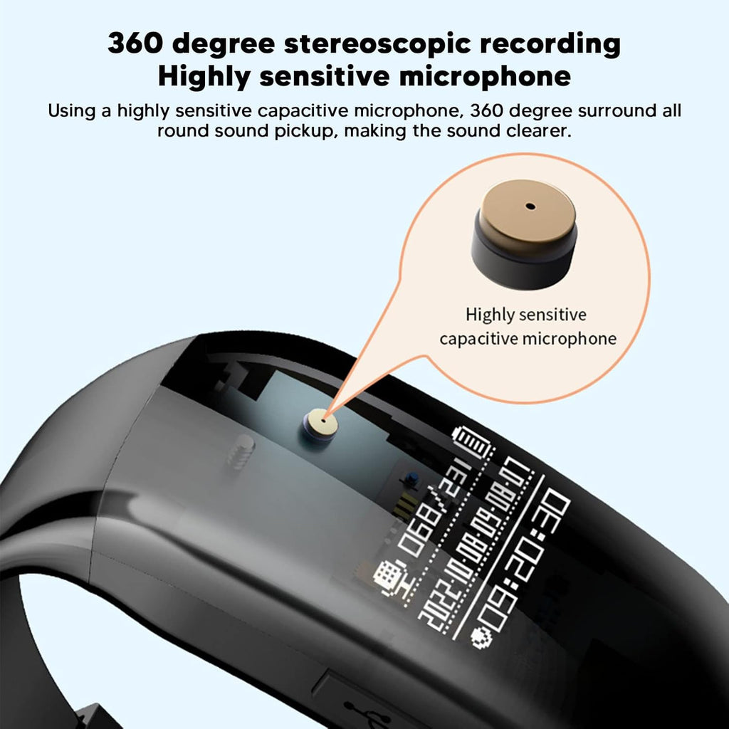Voice Recorder Watch Voice Activated Recorder with 25 Hours Continuous Recording Time - Myhiddeneyes