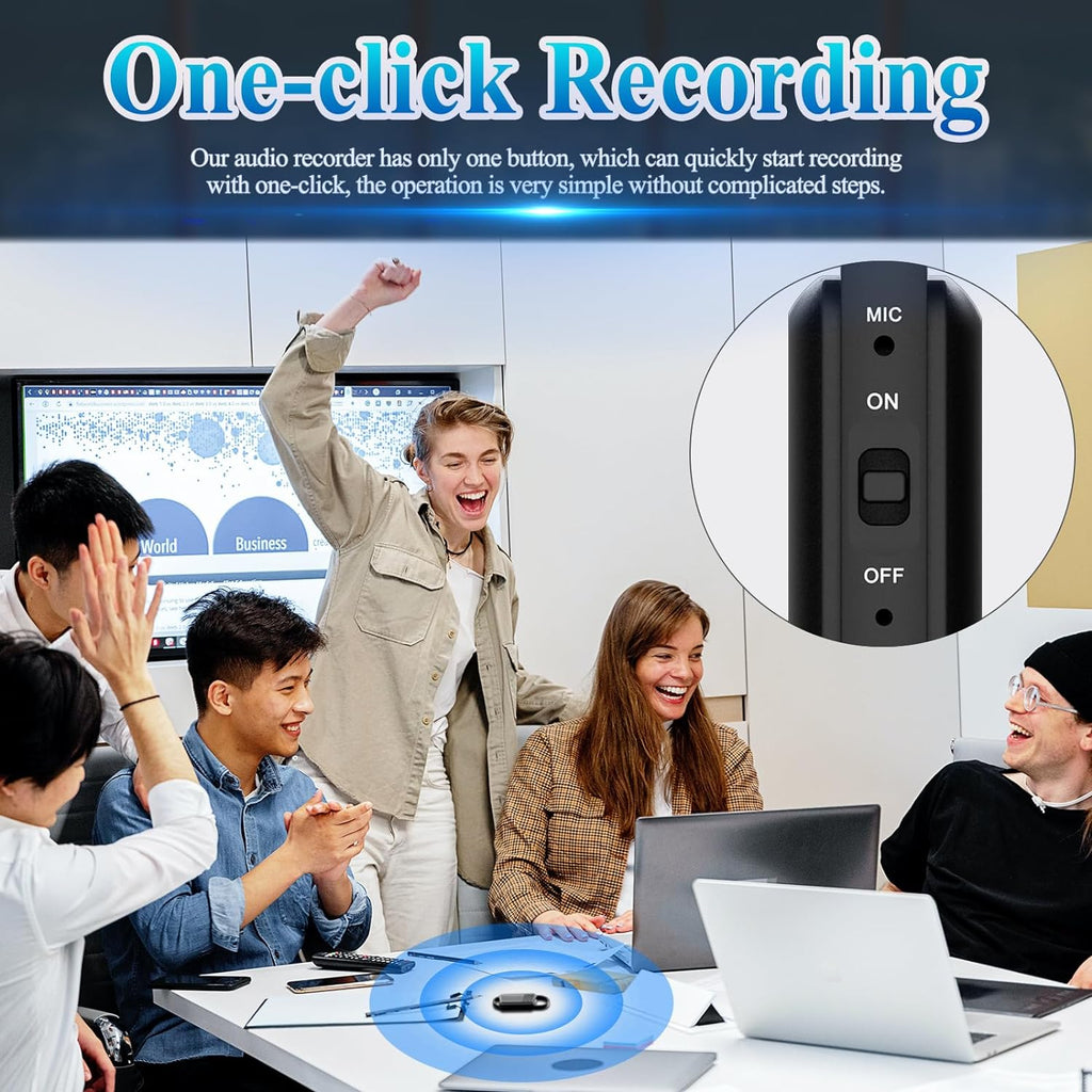 Keychain Voice Recorder | Portable Mini Audio Recorder with Playback Earphone - Myhiddeneyes