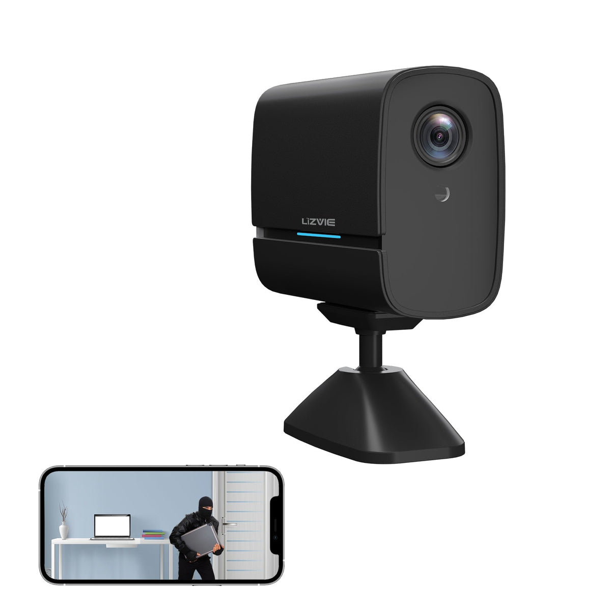 M1 Smart WiFi Camera - Motion Detection, Night Vision, 1080P Video – Lizvie