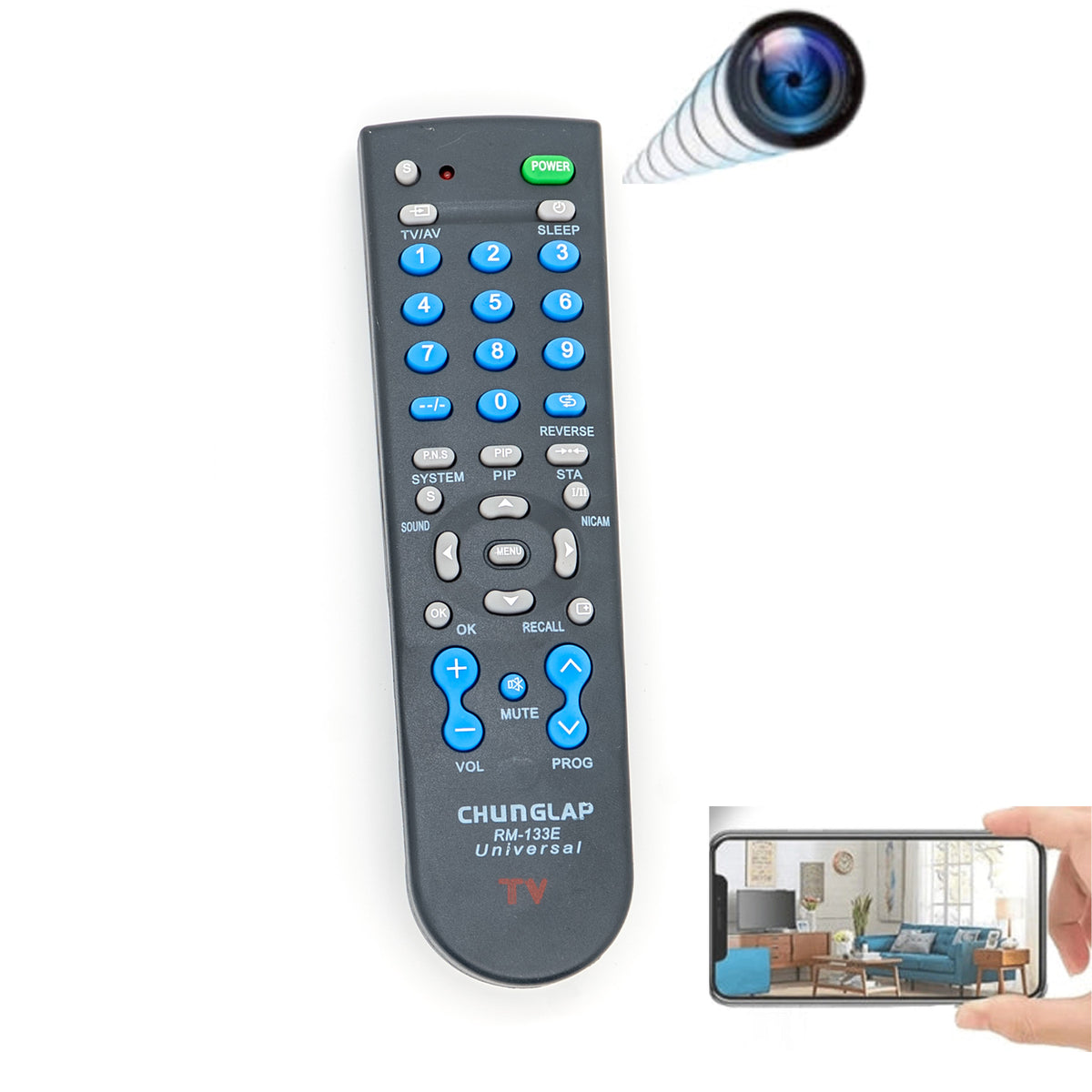 WiFi TV Remote Hidden Mini Camera – Lizvie