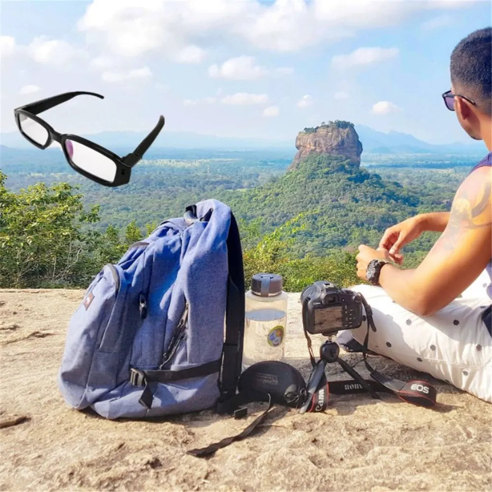 Glasses Hidden Camera | 1080P Mini Camera Wearable Audio Video Recorder Glasses Camera for Outdoor - Myhiddeneyes